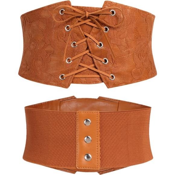 Avidlove Womens Corset Belt Tie Waist Belt Corsets Lace Up Waspie Corset main image 6